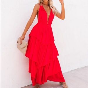 NEW Todos Santos Tiered Maxi Dress Vici Collection